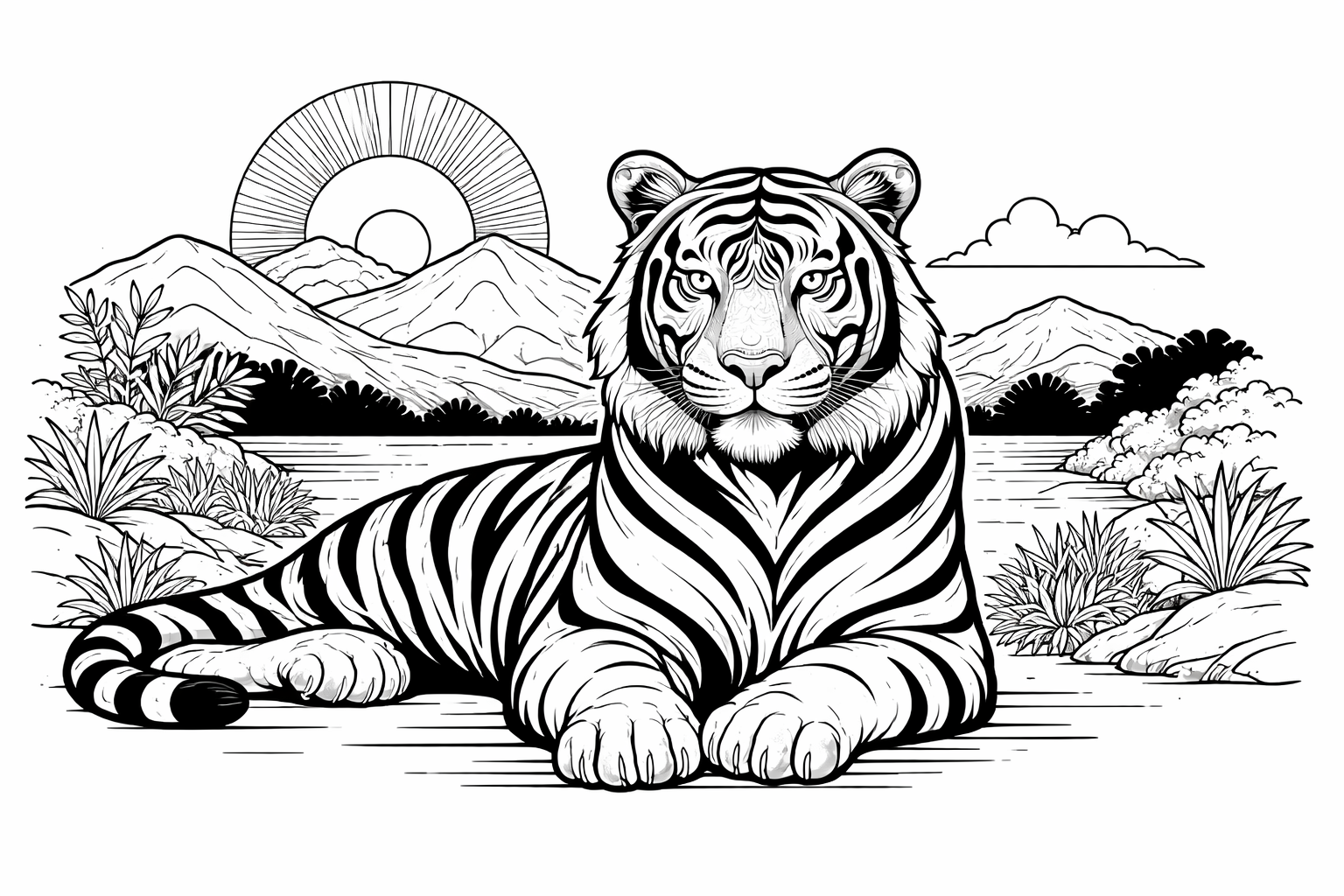 Tiger Coloring Pages