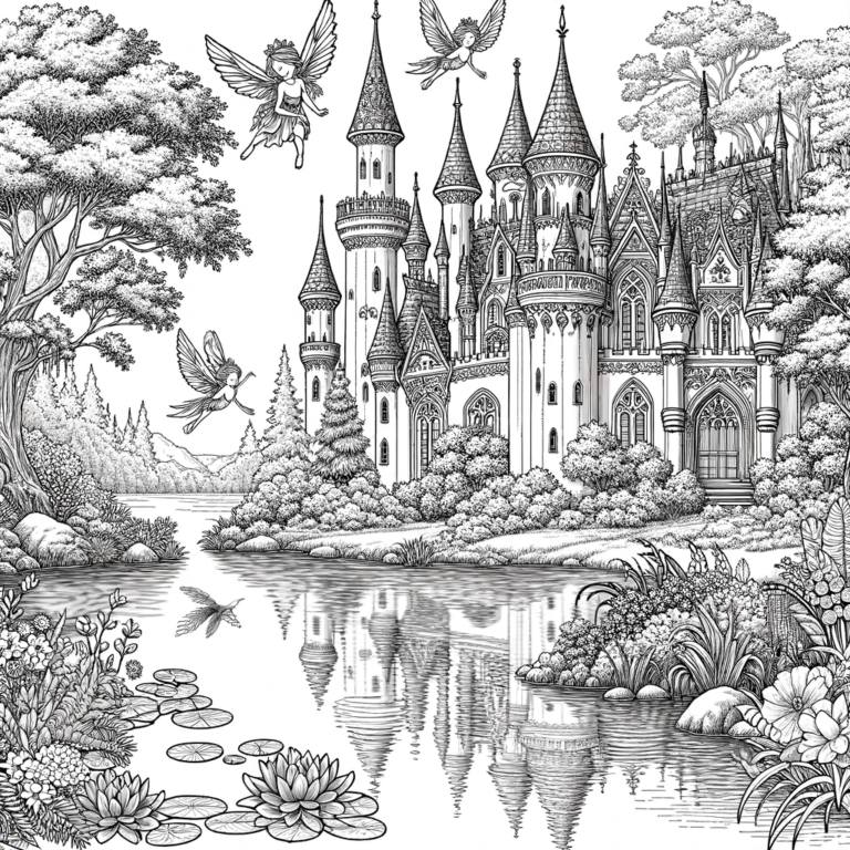 castle coloring pages