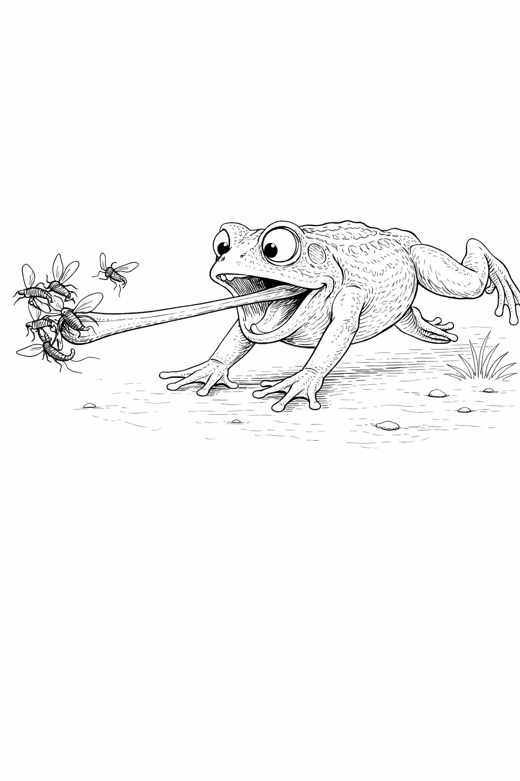 Funny Frog Coloring Page 19