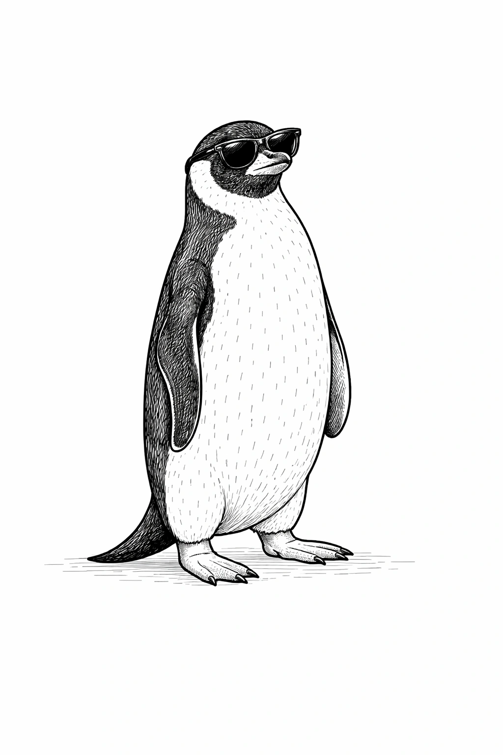 Funny Penguin Coloring Page 33