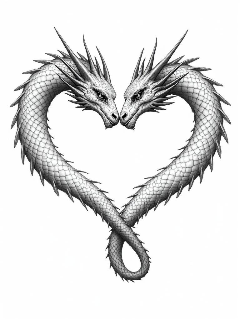 Cute Animal Couple Coloring Page #003