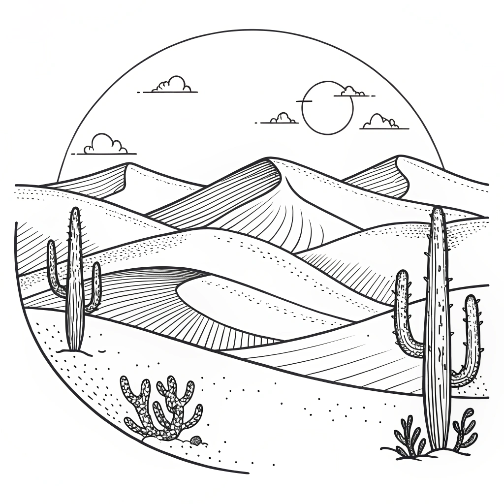 Landscape Coloring Page #009