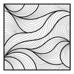 Abstract Design Coloring Page #004