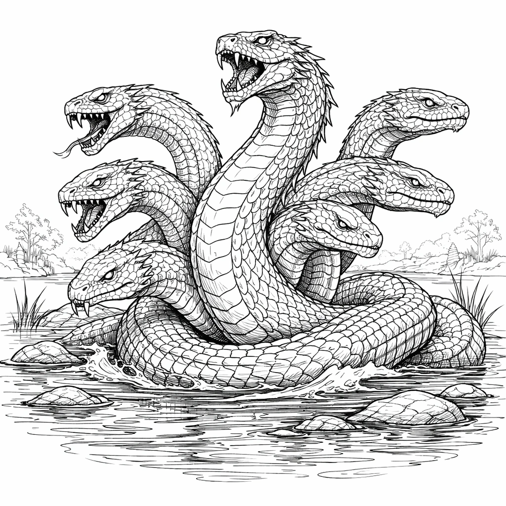 Hydra Swamp Coloring Page