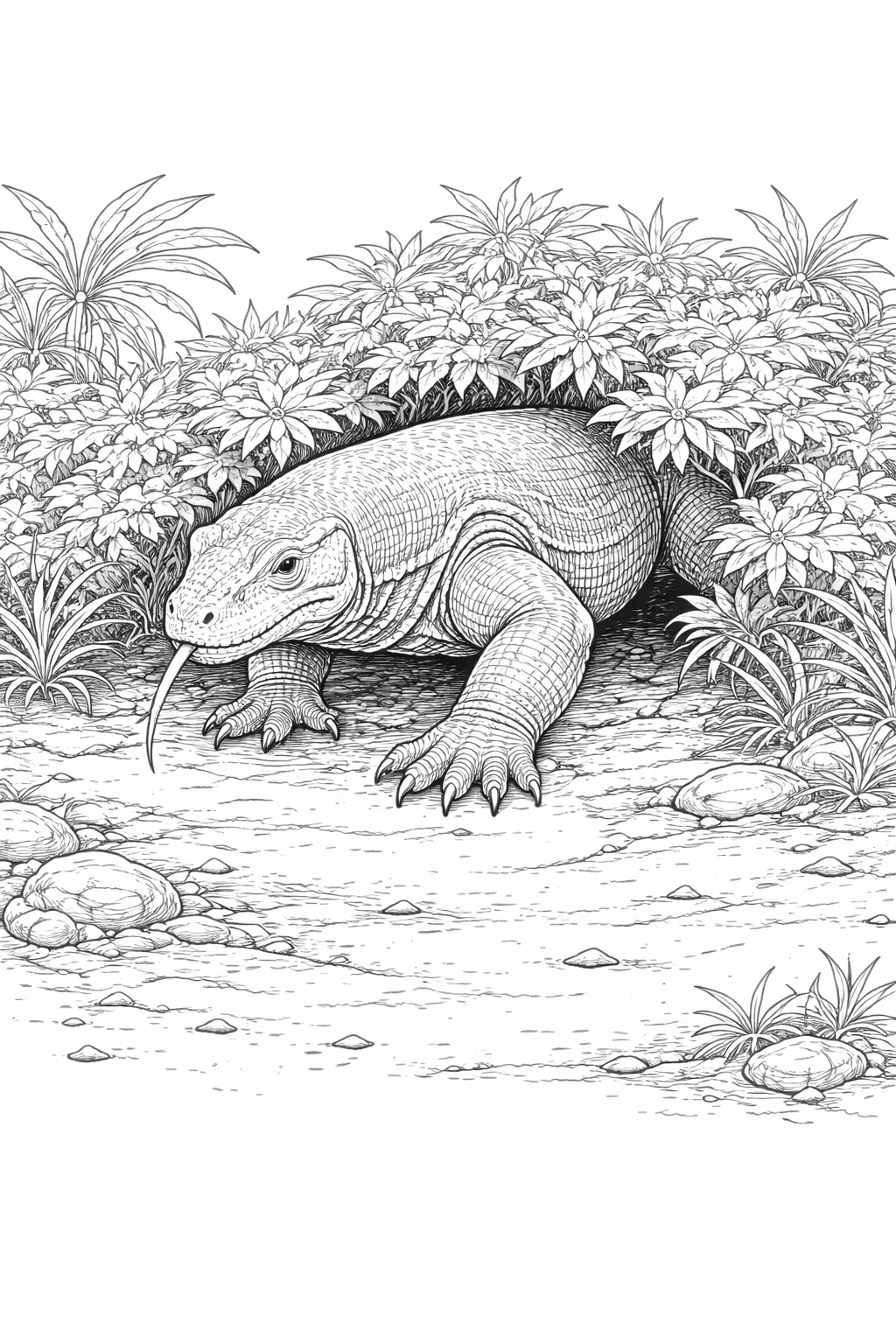 Komodo Dragon Coloring Image 3