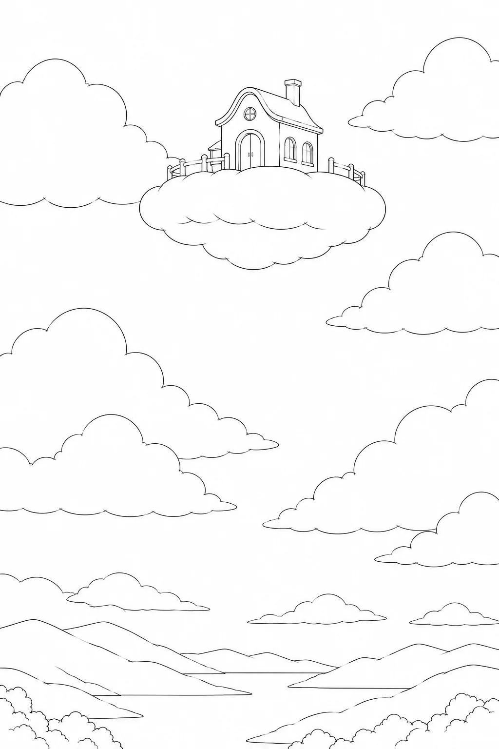 Charming Ancient Ruins Coloring Page