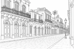 Architecture Street View Scene 2026080120260801023152-r2-031 Coloring Page