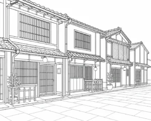 Cafe Street Corner Scene 2026073120260731023105-r1-021 Coloring Page