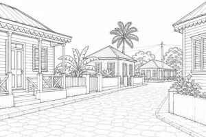 Historic Street View Scene 202608020333492026080220-007 Coloring Page