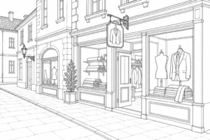 Peaceful Street Scene Scene 202608030235422026080220-080 Coloring Page