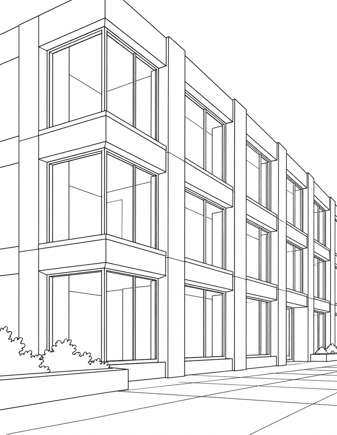 Detailed Abstract Architecture Pattern Coloring Page