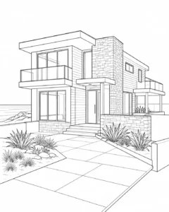 Angular Architecture Coloring Page
