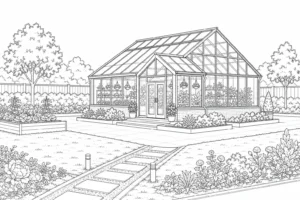 Angular Architecture Coloring Page for Adults