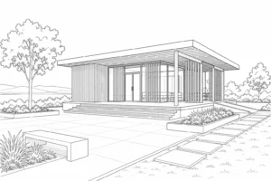 Intricate Angular Architecture Coloring Sheet