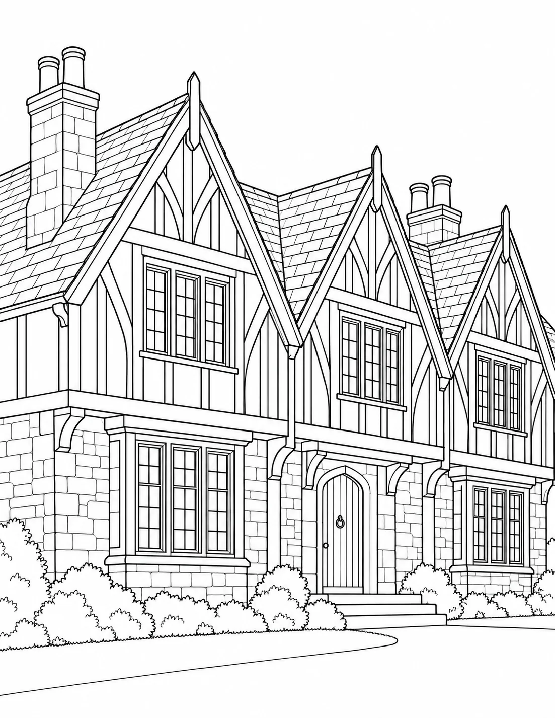 Printable Architectural Tile Pattern Coloring Sheet