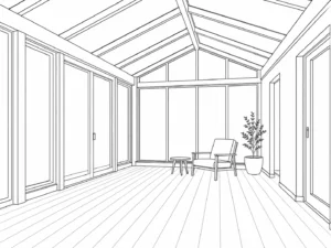 Art Studio Interior Scene Coloring Page