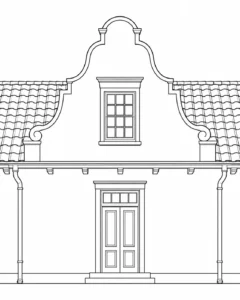 Corinthian Column Scene Coloring Page Set 4