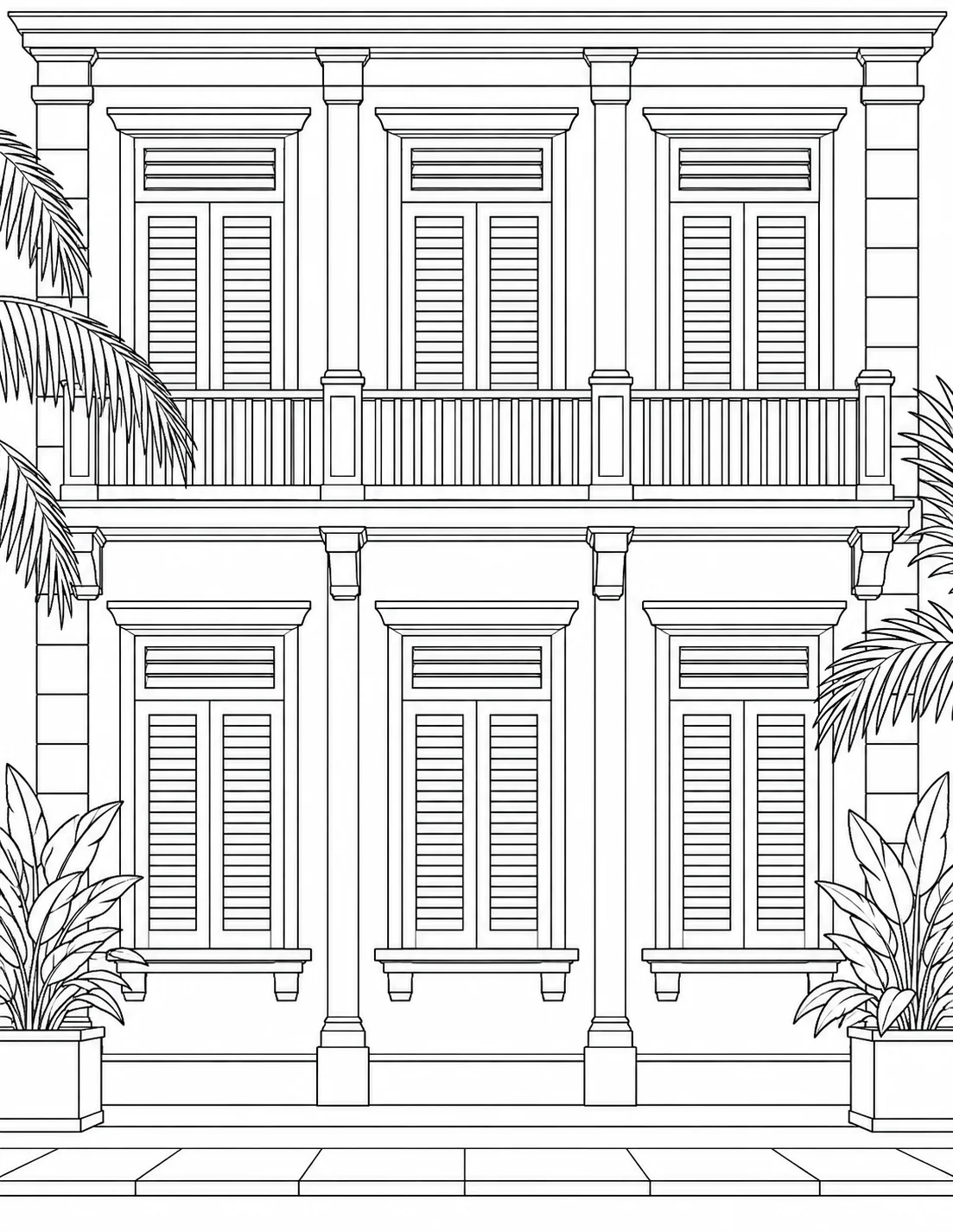 Decorative Arch Pattern Coloring Page