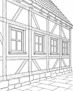Decorative Column Pattern Coloring Page