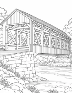 Decorative Column Pattern Coloring Page