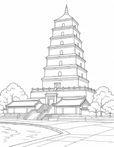 Famous Bridge Scene Coloring Page Set 3