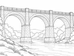 Detailed Geometric Building Pattern Coloring Page
