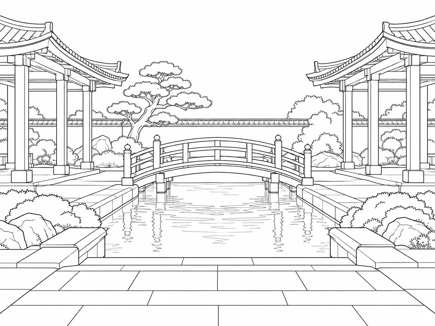 Printable Patterned Architectural Detail Coloring Sheet