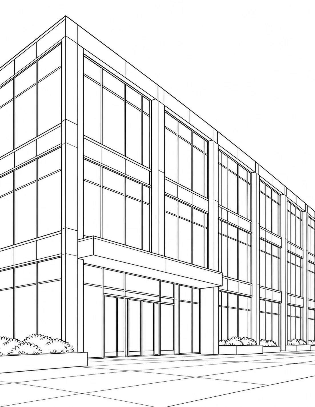 Detailed Patterned Architectural Detail Coloring Page