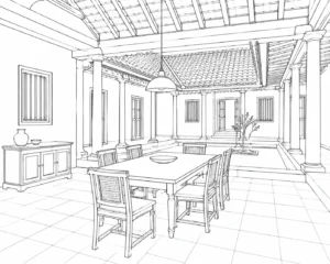 Printable Reading Nook Coloring Sheet