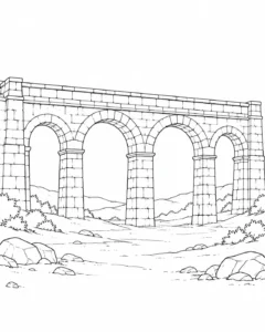 Printable Symmetrical Window Design Coloring Sheet